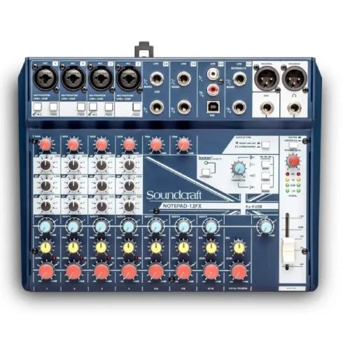 Soundcraft Notepad-12FX Small-Format Analog Mixing Console with USB I/O and Lexicon Effects