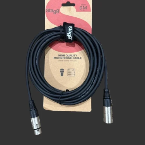 Stagg SMC6 XLR Microphone Cable – 20ft Black